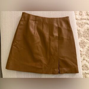 Oak+fort VEGAN LEATHER MINI SKIRT size 4 S